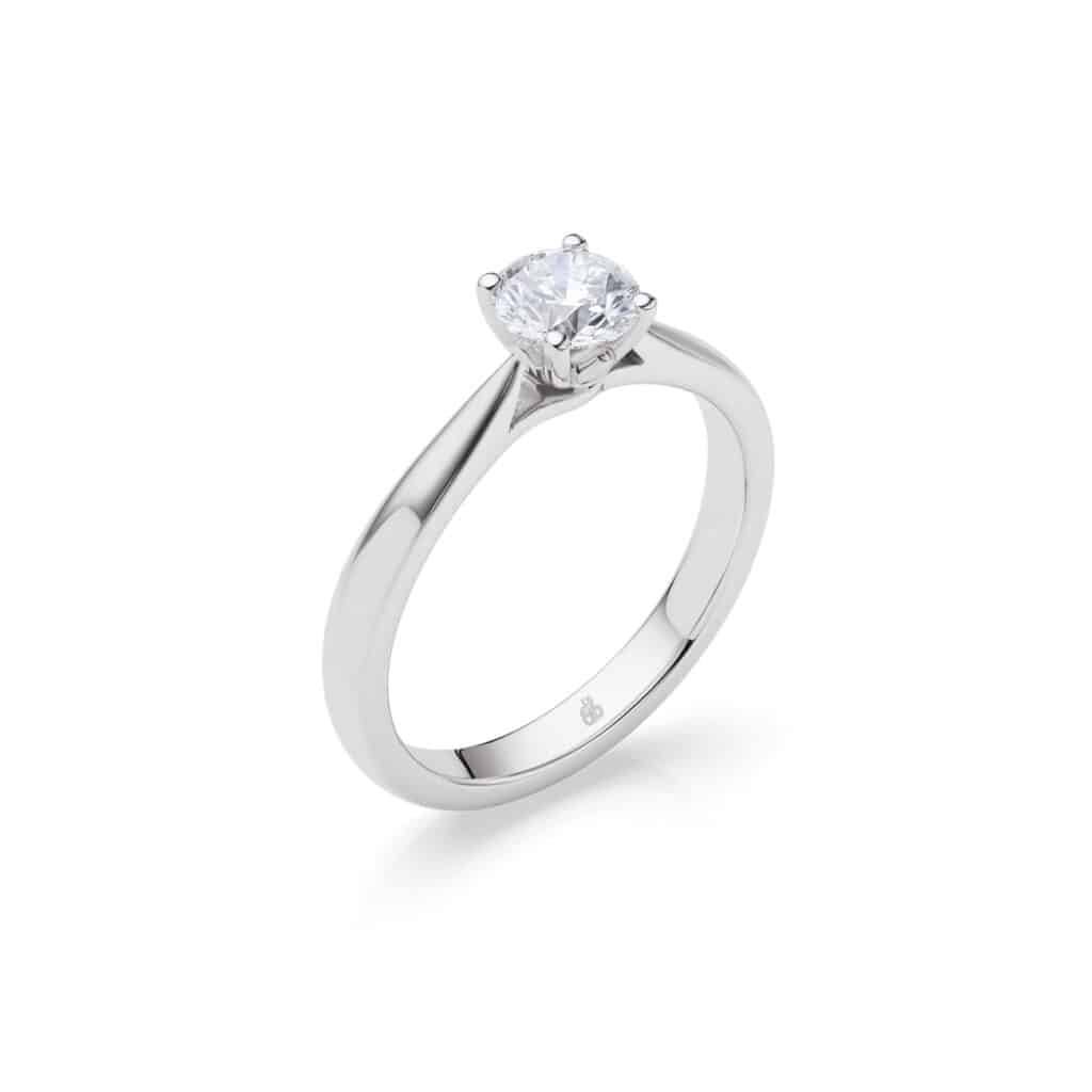 Verlobungsring aus Plagentum - Lab Diamanten - 3 mm